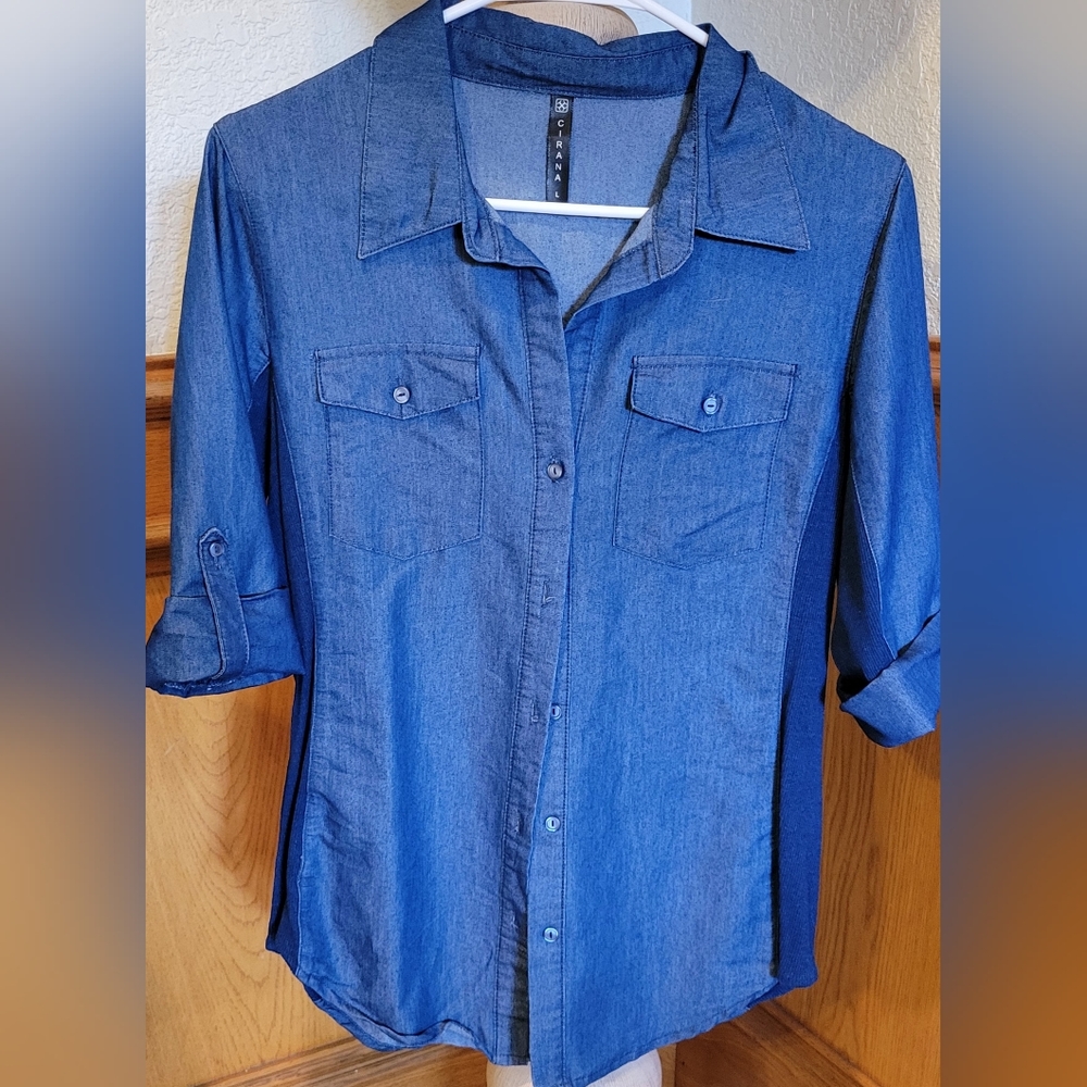 Dark Denim Blouse